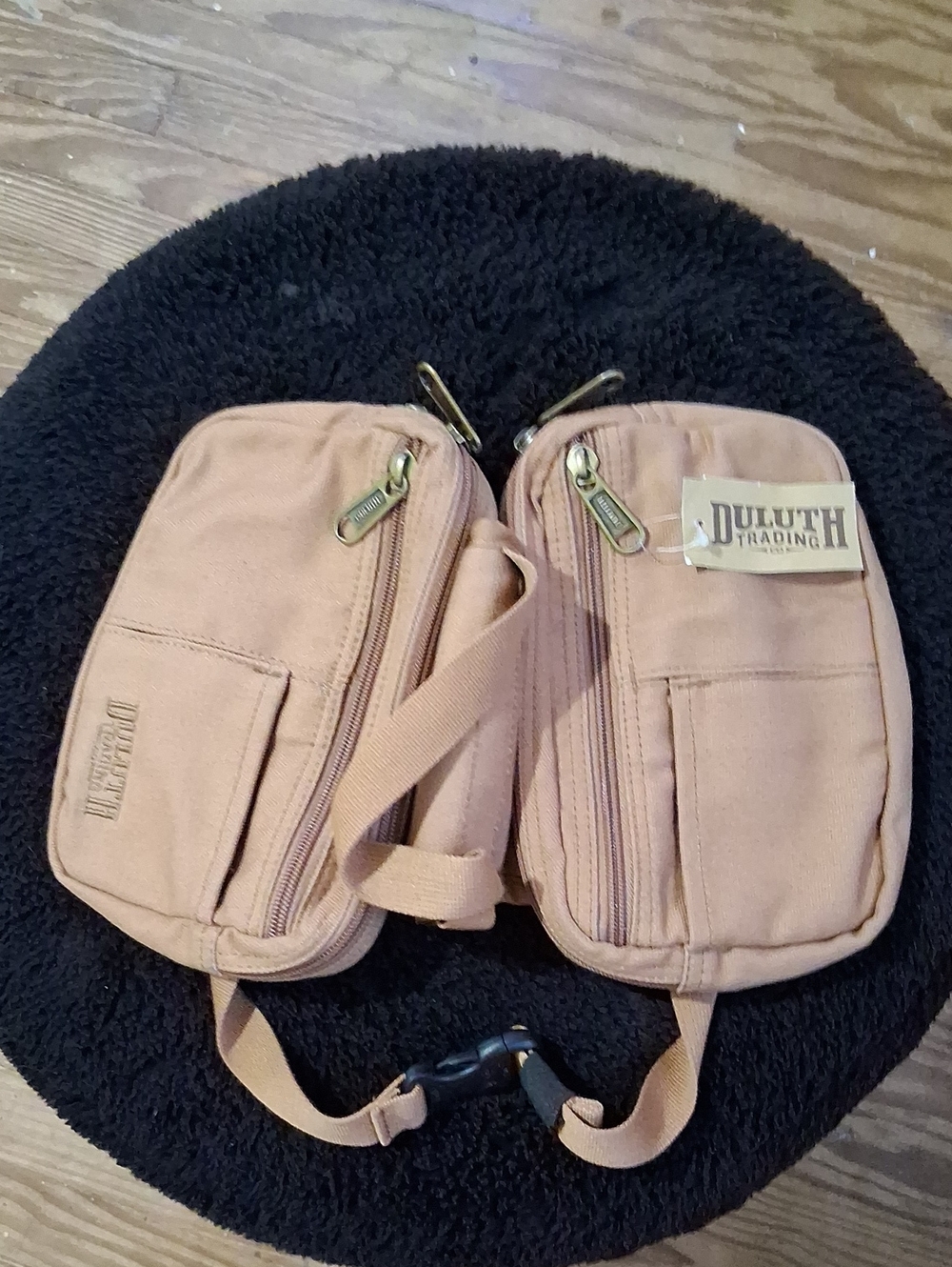 Duluth Trading Co. Canvas Dual-Pouch Medium Dog Treat Bag